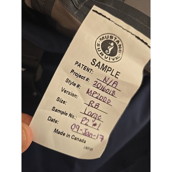 Mustang Survival MP2000 ARC™ Bib - Size Large - Sample Suit Navy/Yellow - Picture 7 of 10